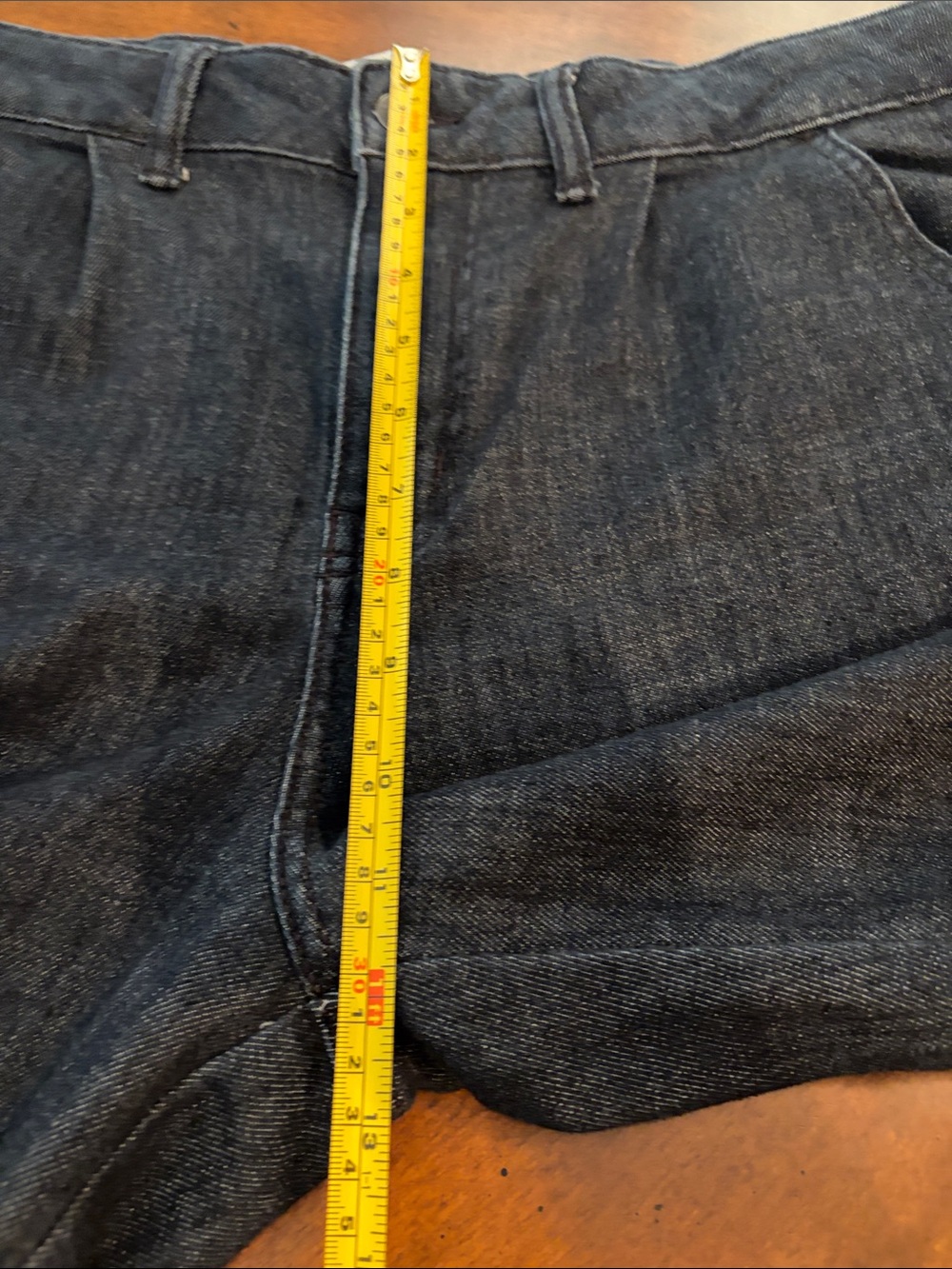 Time and Tru Dark Wash Wide Leg Trouser Jeans Size 14 - Picture 6 of 8